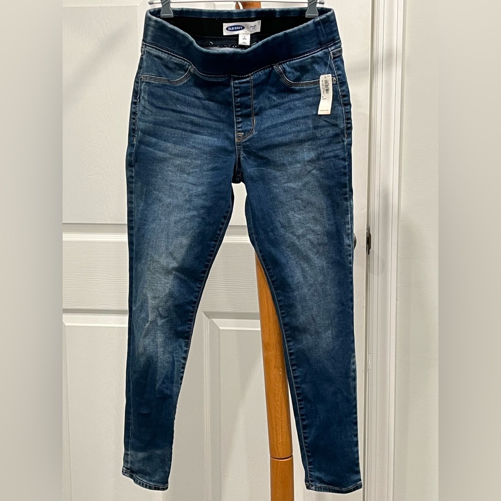 New Old Navy Blue Jeggings Size 8 short